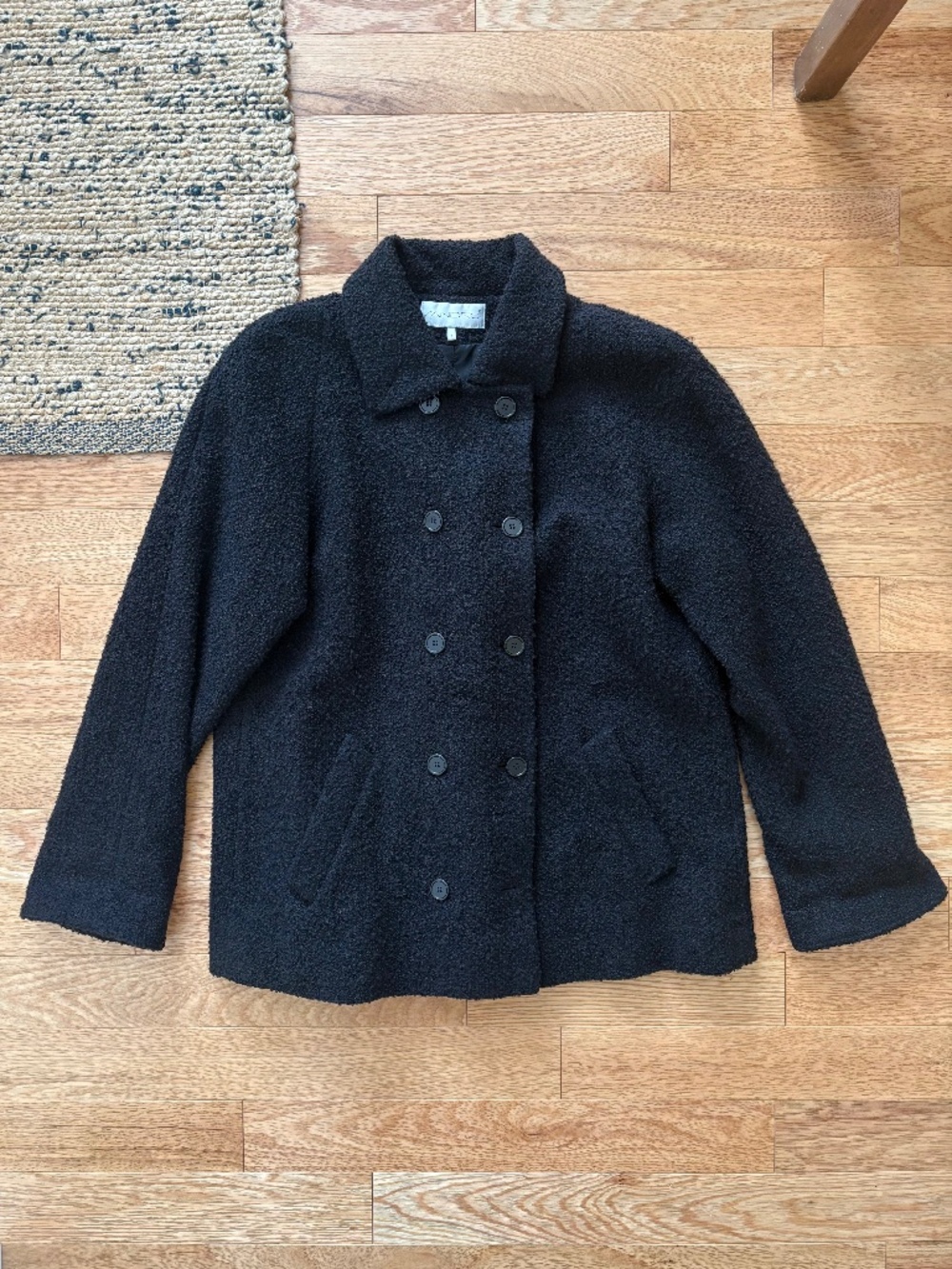 Vintage Sandro double breasted short peacoat